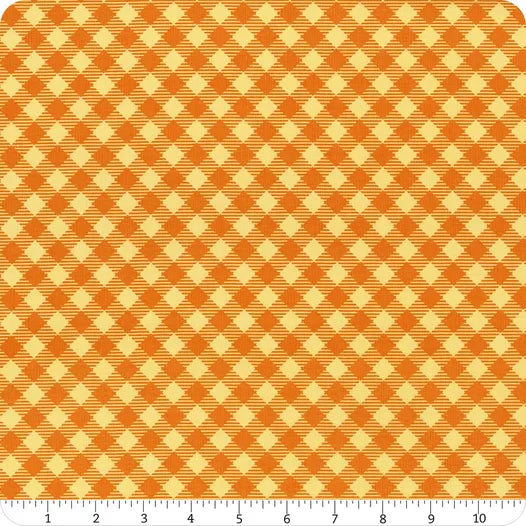 Riley Blake Bee Basics Orange Gingham by Lori Holt C6400