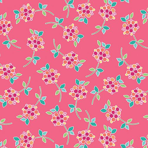 Benartex Sew Bloom Floral Love Pink 13084-21