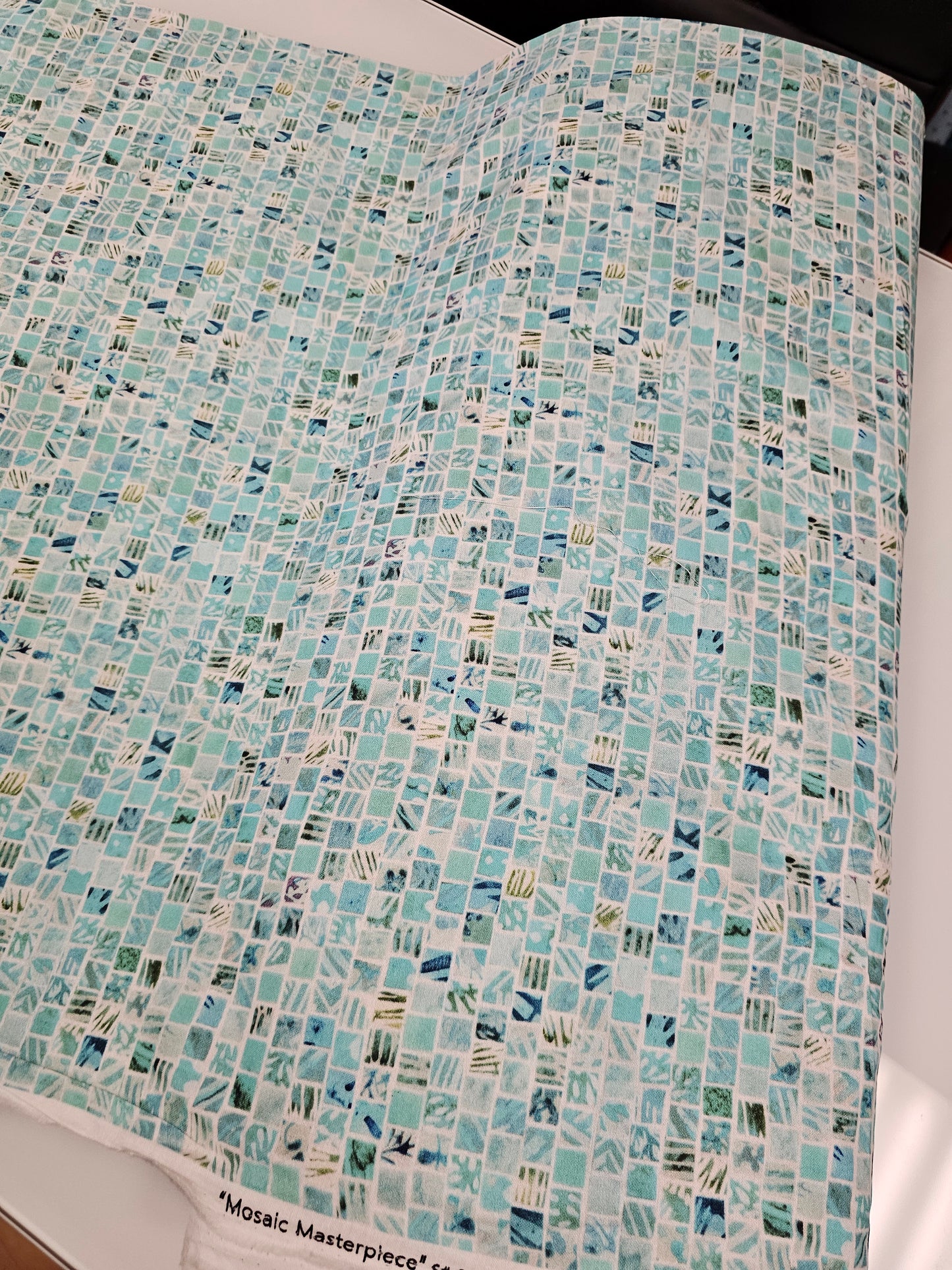 Hoffman Mosaic Masterpiece in Seafoam by Chery Lynch S4808-79