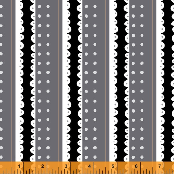 Windham  Sew Good Binding Stripe Dark Gray by Deborah Fisher 52887-14