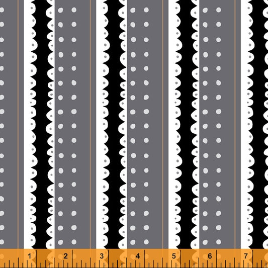 Windham  Sew Good Binding Stripe Dark Gray by Deborah Fisher 52887-14