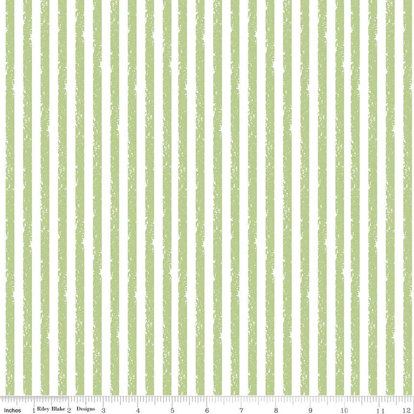 Riley Blake Crayola Stripe In Color Keylime C685