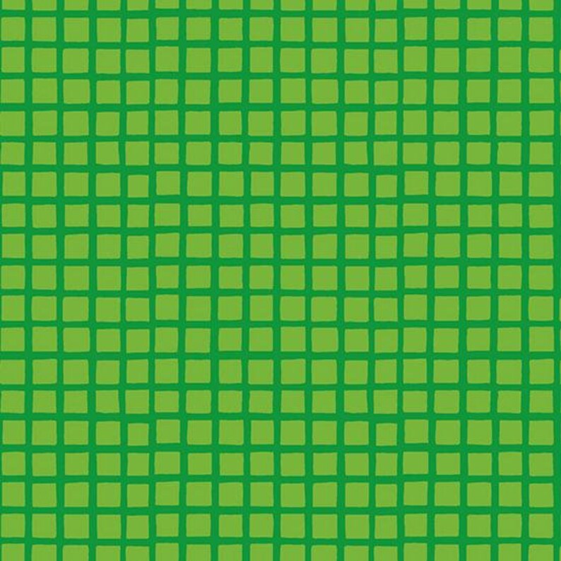 Andover Very Merry Groovy Grids in Green