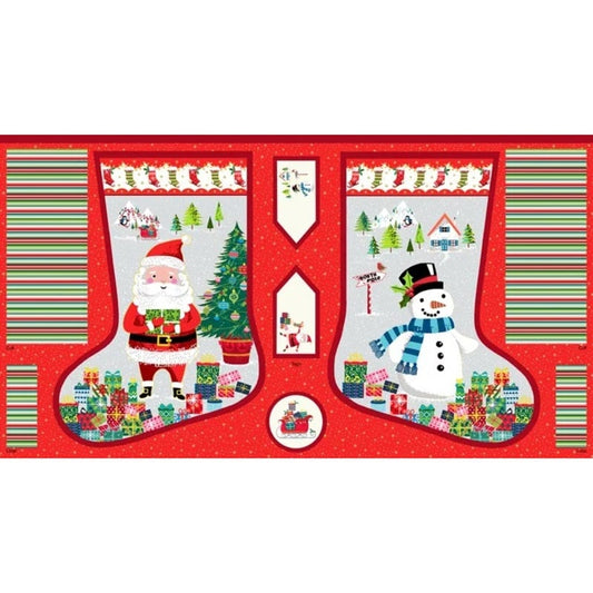 Makower UK Santa Express Large Stocking 24" Panel