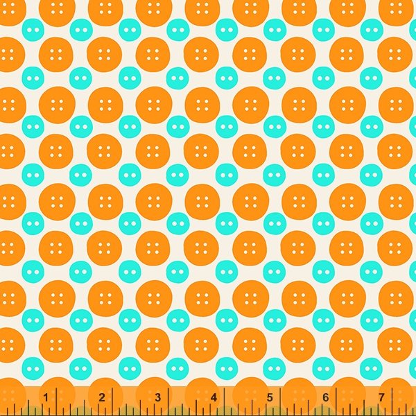 Windham Sew Good Buttons Tangerine 52886-3