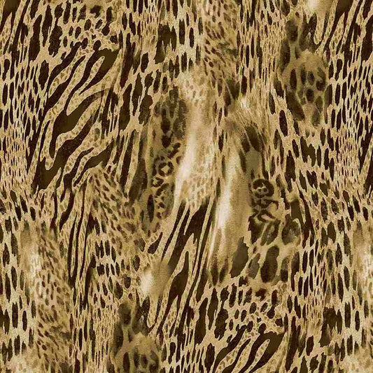 Timeless Treasures Wild At Heart Cheetah Skin CD1633