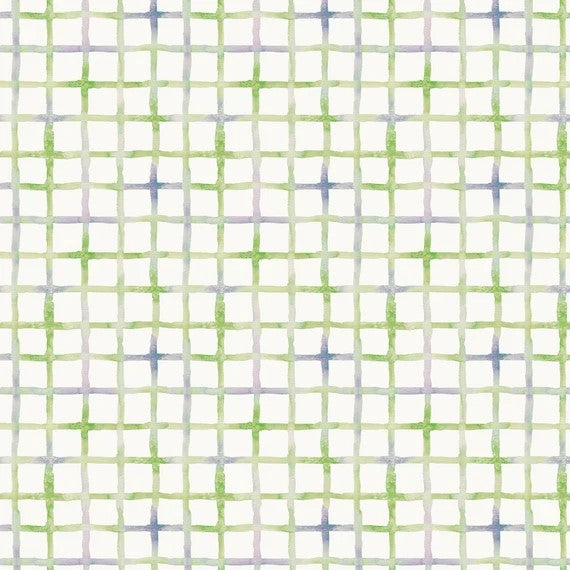 P&B Textiles Little Darlings Green Check