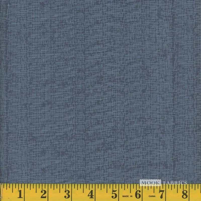 Mook Fancy Floral Blue Linen Bluestone