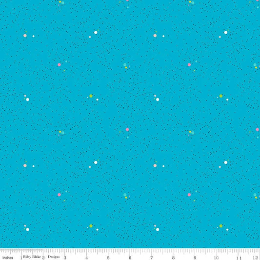 Riley Blake Colour Wall Dots Turquoise C11592