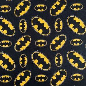 Batman Logo on Black (1 yard PRE-CUT)