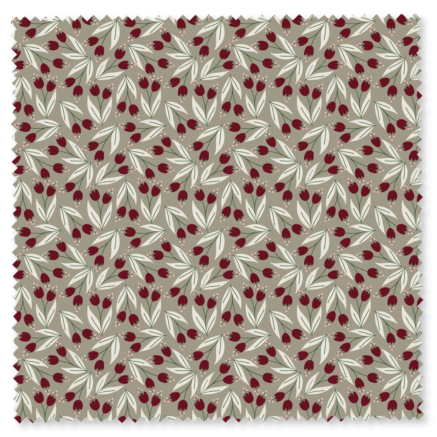 Felicity Fabrics Honey Blossoms Crimson 610088