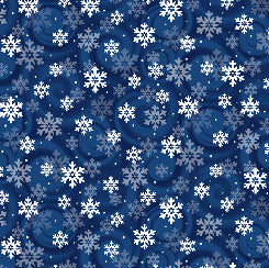 QT Fabrics Blue Snowflakes by Time Bowers