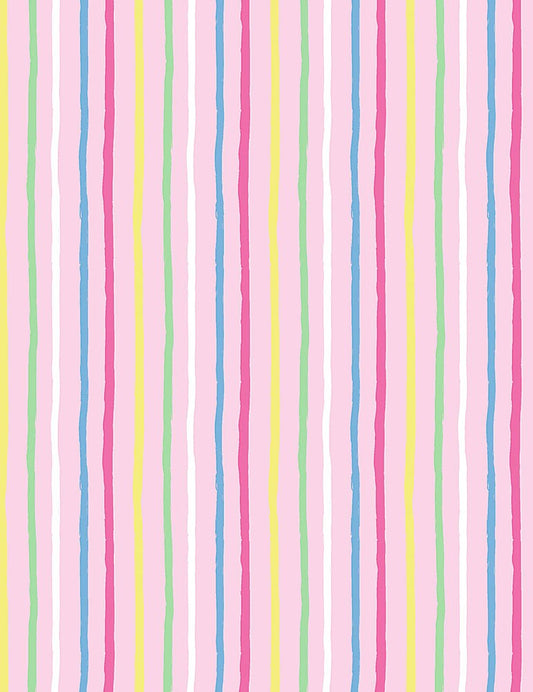 Dear Stella Meowmi Beach Candy Stripe Pink D2123