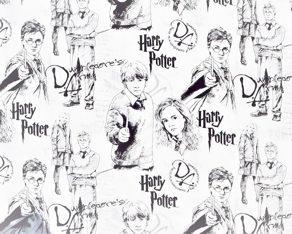 $5/yard  $35/Bolt Licensed Harry Potter The Mystery of Magic White 2380018