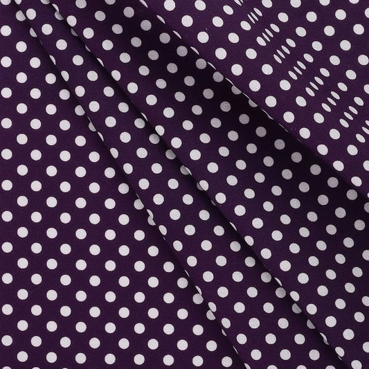 Mook Fabrics Medium Dots Plum Purple