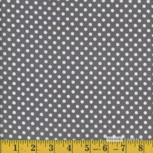 Mook Fabrics Medium Dots Plum Gray