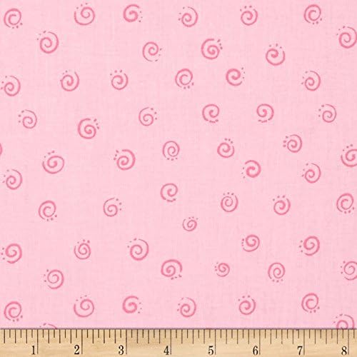 Clothworks World of Susybee Squiggle Pink