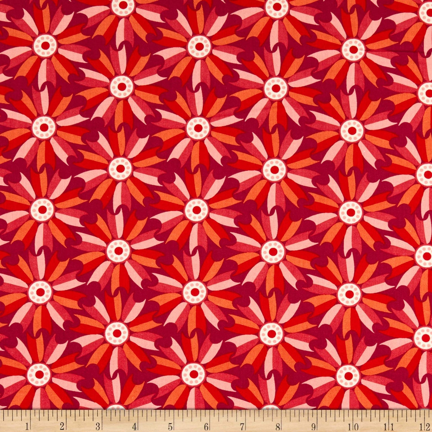 Figo (a division of Northcott) Midsommar Windmill Flower Red