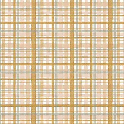 Dear Stella Wood You Be Mine Wood Plaid White DCJ2281