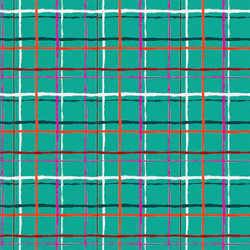 Paintbrush Studio Fabrics Handmade Holiday Plaid Teal Green 12021470