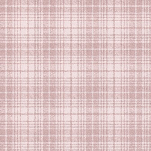 Benartex Wool Plaid Light Pink A Wooly Garden 9615-01