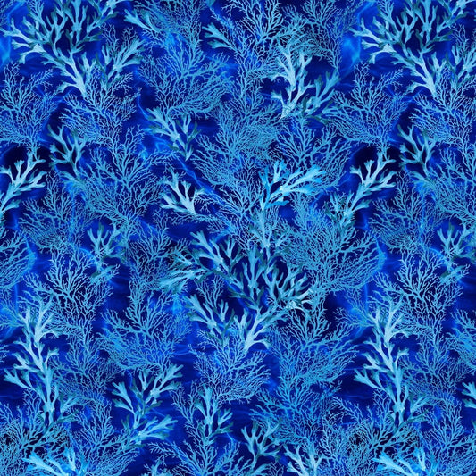 Kanvas by Benartex Oceana Coral Dance Marine Blue 12356-50