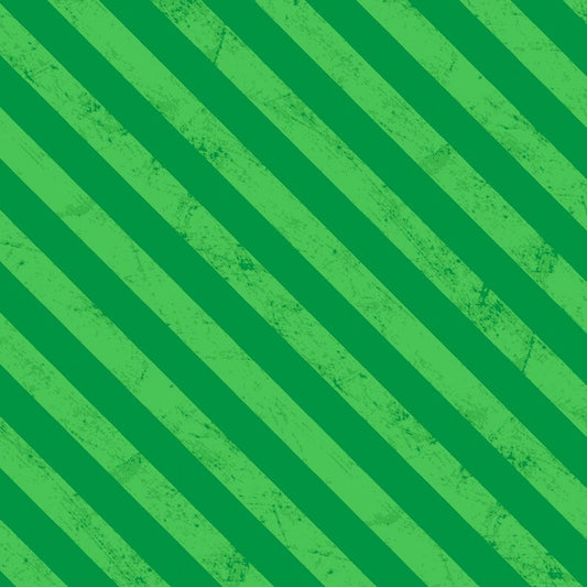 Clothworks Noah & Friends Y3336-21 Green Diagonal Stripe