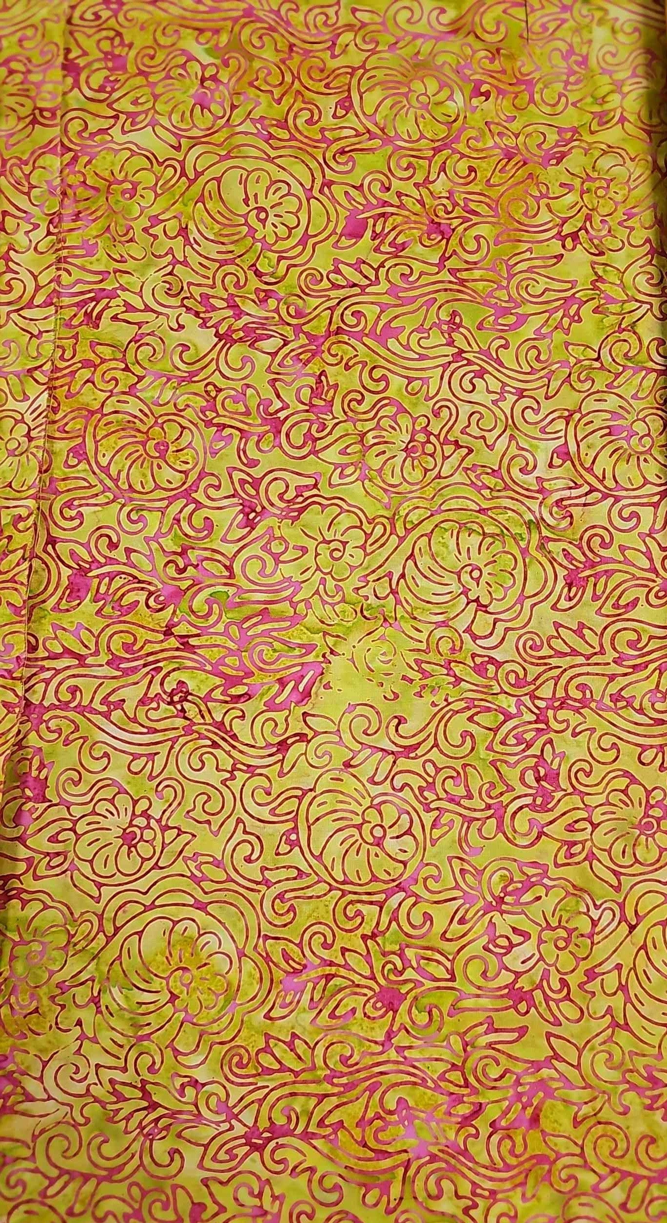 Island Batik Nautilus Vine Chartreuse