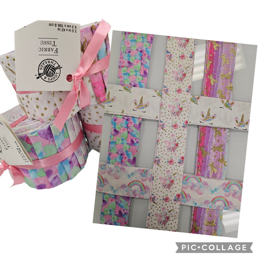 2 1/2" Strip Set (Jelly Roll)  UNICORN PRINTS by Loop & Threads