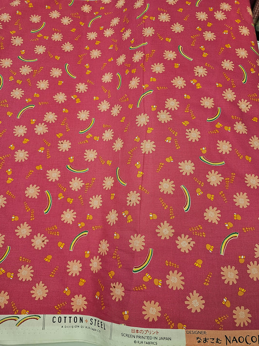 Cotton + Steel Naoko Miyagawa Dandelions Pink