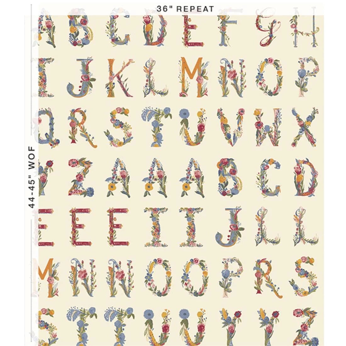 Art Gallery Fabrics Flannel Joyeux Alphabet Panel