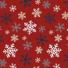 Benartex Flannel Crossroads Jingle Bell Multi Snowflake Red P10318F