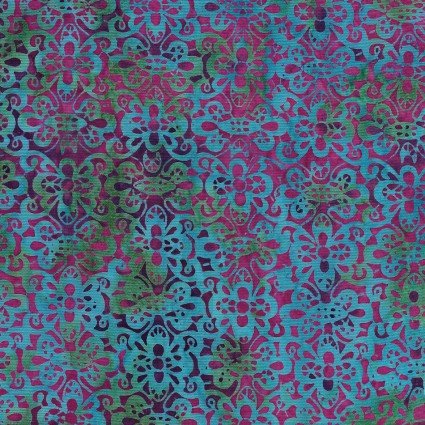 Island Batik Chantilly Floral Lace Pink Mixed Berry 122130885