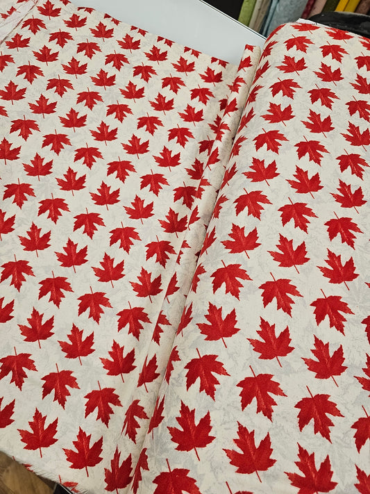 Mook Flannel Canadian Leaves Two 609