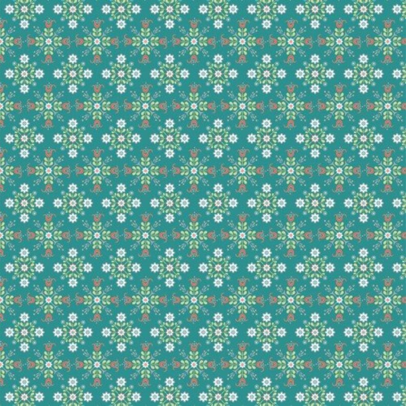 Poppie Cotton Chick-A-Doodle-Doo Cafe Curtains Teal CD21703