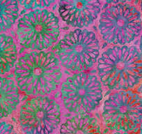 Island Batik Petal Pathway Flowers Tiedye #112112860