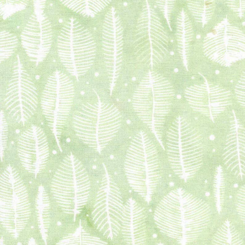 Island Batik Wondrous Leaves Mint #722101602