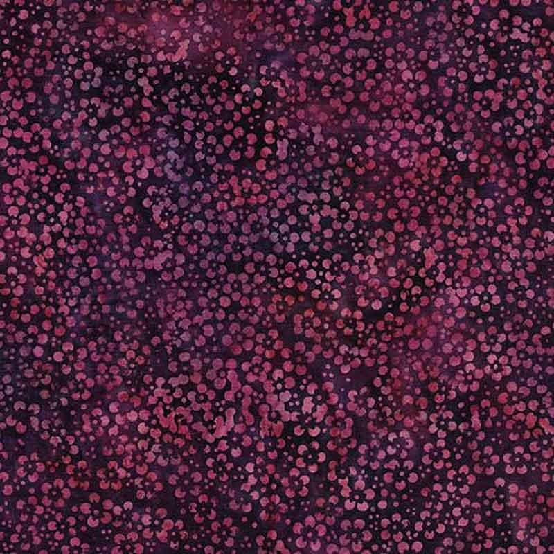 Island Batik Nightshade Mini Dot Floral Aubergine #122137491